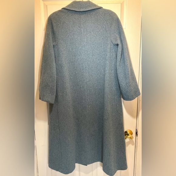 Bromley 100% Wool Button Down Trench Coat Long Sleeves Women’s Size Medium/Large - Picture 6 of 16